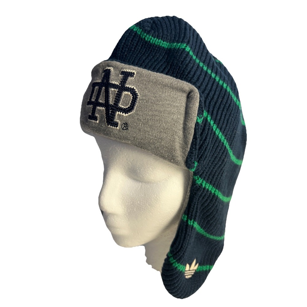 Adidas Heritage Unisex Notre Dame Fighting Knit Helmet‎ Hat Winter  Alpine